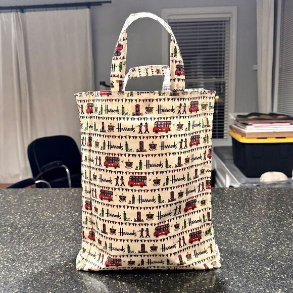 Harrods PVC Coated Tote Bag. - Picture 1 of 9